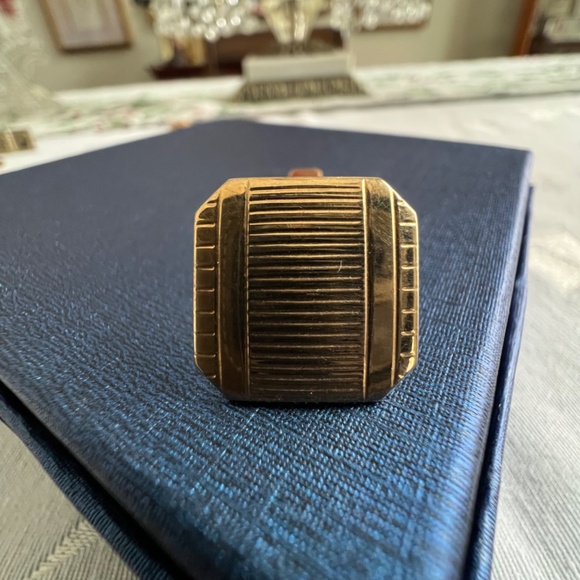 Retro SWANK Gold Tone Cuff Links - Picture 2 of 7